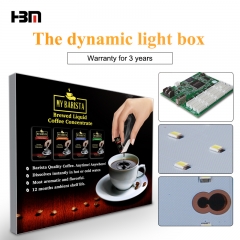 2018 New Ideas Flashing Program Light Box Fabric Graphic Dynamic Light Box