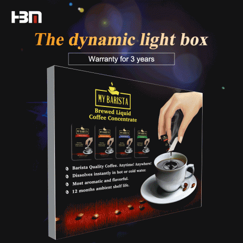 2018 New Ideas Flashing Program Light Box Fabric Graphic Dynamic Light Box