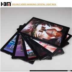 new slim LED window displays acrylic photo frame light box A4 A3 A2 A1 hanging crystal light box