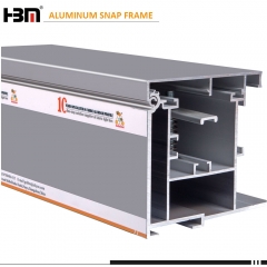 Engineer outdoor 120mm depth thickend front open snap aluminum fabric frame with windproof bracket