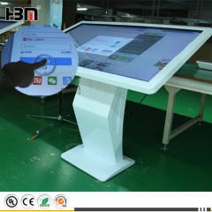 55inch slant multi-touch all in one kiosk LED digital signage screen