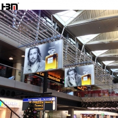 Trade Fair advertising light box 100mm double sided aluminum frameless fabric illuminate light box