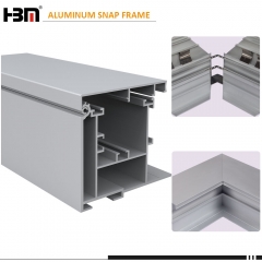 outdoor large project waterproof lightbox aluminum extrusion snap fabric frame aluminium profile