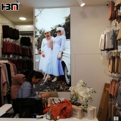 120mm depth aluminum frame edgelit lightbox for clothing chain stores