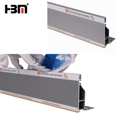 120mm customized seg fabric profile extrusion led backlit or edge-lit light box profile