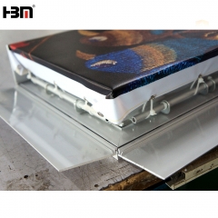 80mm aluminum anodized profile extrusion frame for square waterproof advertising fabric light box
