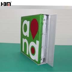 80mm aluminum anodized profile extrusion frame for square waterproof advertising fabric light box