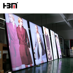 factory price guangzhou hbm fabric tension backlit light box with extrusion aluminum frame