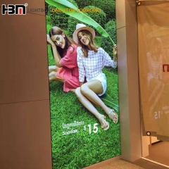 100mm Backlit light durable fabric LED frame advertising display indoor light box