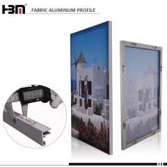 17mm non-lit ultra thin seg fabric frame aluminium profile for light box frame