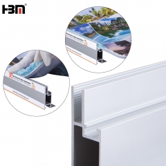 promotional 48mm thickness aluminium fabric frame profile for light box