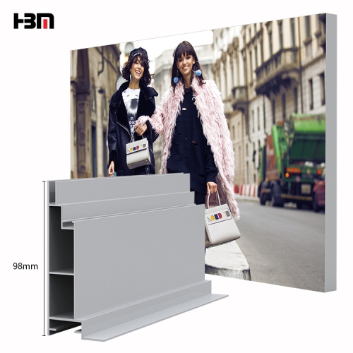 aluminium profile manufacturers fabric light box frame