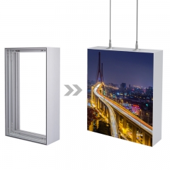 Made in china manufacture 120mm exhibition alu profile double face SEG fabric lightbox frame