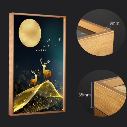 aluminum supplier home decoration photo frame wall mounted aluminum alloy picture frames