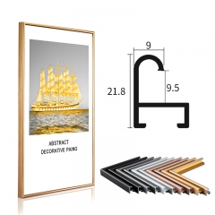 Metal Material photo frame Picture frame family photos Brushed Metal Aluminum Picture Photo Frame