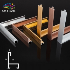 Wall mount picture display frame aluminum photo frame mouldings for phot frame wholesale