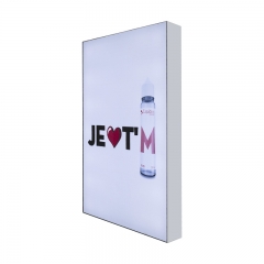 2021 new design 100mm double sided fabric frame exhibition sidelit light box display
