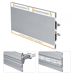 double side led backlit square light box sign led aluminum extrusion profile 120mm frame