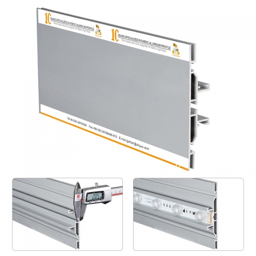 double side led backlit square light box sign led aluminum extrusion profile 120mm frame