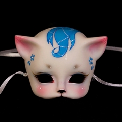 Mask of Cat Demon/Solid white