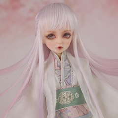 1/4 Bjd Mid-Long Hair/Pink