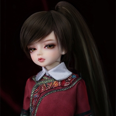 1/6 baby brown& gray tail wig(can be knockdown)