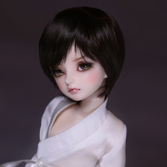 1/6 England style black short hair