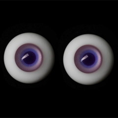 14mm transparent blue & purple eyeballs