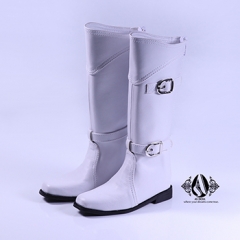 70+ Male Retro Euro White Long Boots