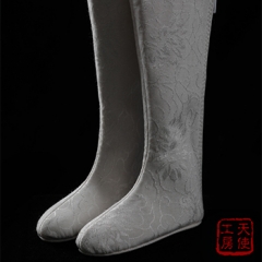 1/3 male and female Jacquard ancient white boots