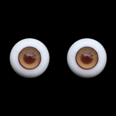 16mmグラスアイ/(虹彩)キャラメル－ブラウンライン(瞳孔) キャラメル