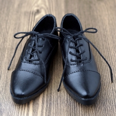 74 male Matte black leather shoes