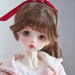 1/3 brown girl high-tail curl wig