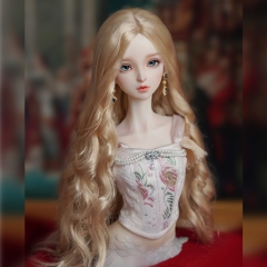 1/3 blond long curly wig