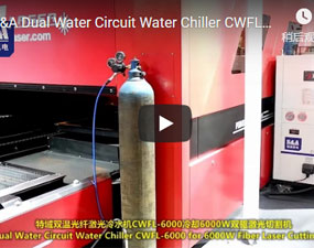 特域雙溫光纖鐳射冷水機CWFL-6000冷卻6000W雙驅鐳射切割機