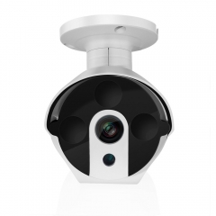 A-ZONE Caméra de sécurité IP 2MP 1080P POE Caméra IP de sécurité Balle fixe extérieure, vision nocturne 115 pieds, détection de mouvement