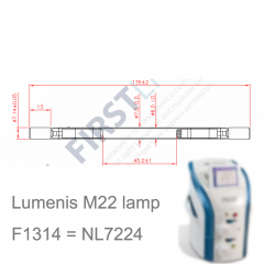 FIRSTLIGHT First light IPL xenon lamp Lumenis M22 F1314 7 45 135 xenon lamp Firstlight F1314 = NL7224