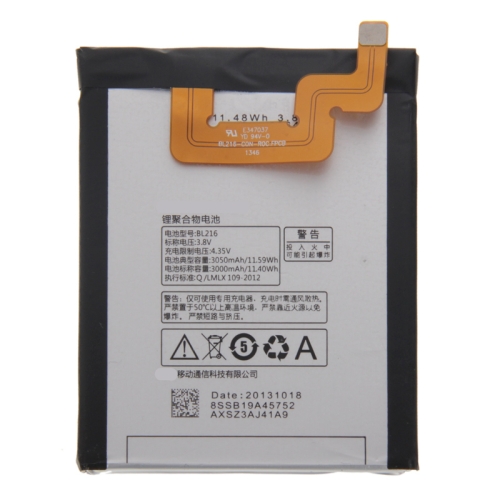 BL216 Rechargeable Li-Polymer Battery for Lenovo Vibe Z / K910