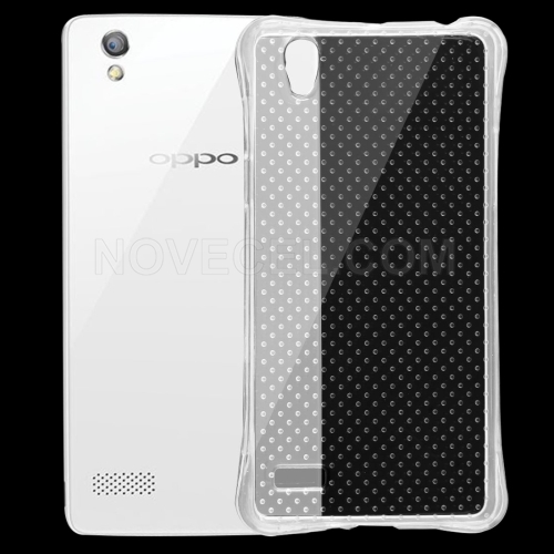 OPPO A51T Shock-resistant Cushion TPU Protective Case(Transparent)