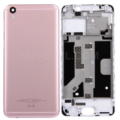 OPPO R9 Battery Back Cover + Front Housing LCD Frame Bezel Plate(Rose Gold)