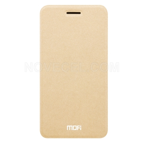 MOFI OPPO R9s Plus Crazy Horse Texture Horizontal Flip Leather Case with Holder(Gold)
