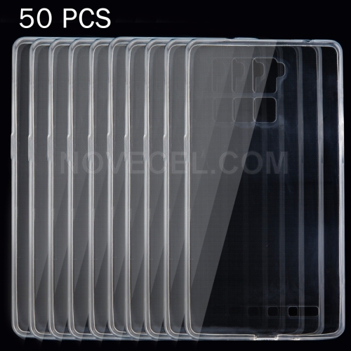 50 PCS OPPO R7 Plus 0.75mm Ultra-thin Transparent TPU Protective Case