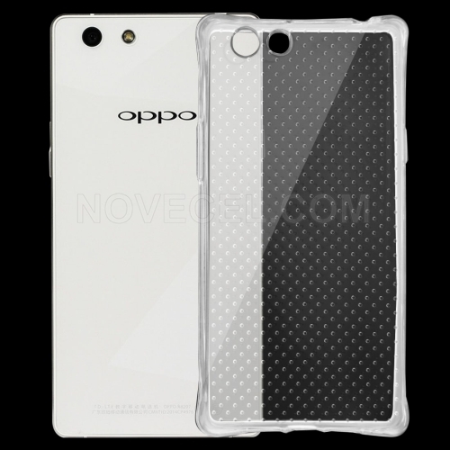 OPPO R1C / R8207 Shock-resistant Cushion TPU Protective Case(Transparent)