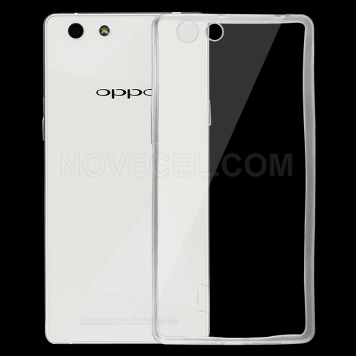 OPPO R1C / R8207 0.75mm Ultra-thin Transparent TPU Protective Case(Transparent)