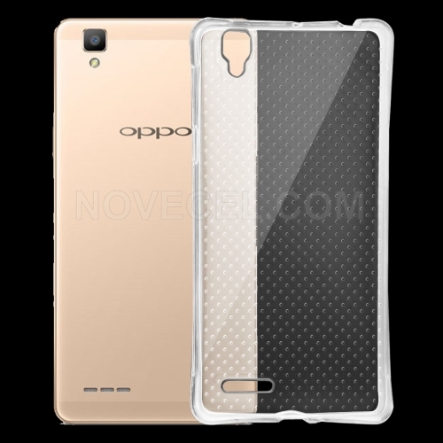 OPPO A53 Shock-resistant Cushion TPU Protective Case(Transparent)