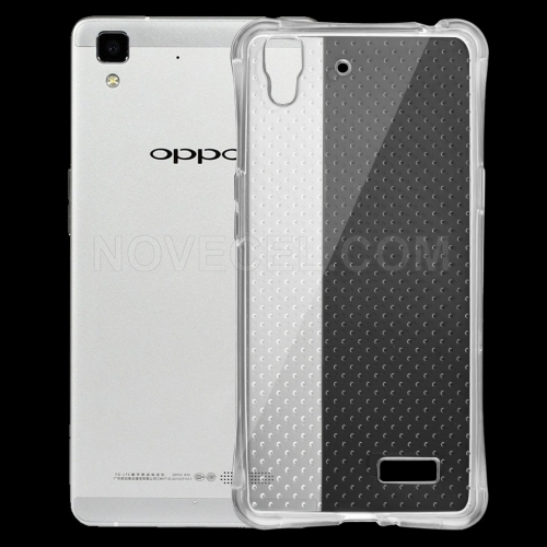 OPPO R7 Shock-resistant Cushion TPU Protective Case(Transparent)