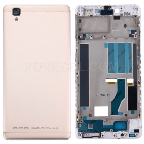 OPPO A53 Battery Back Cover + Front Housing LCD Frame Bezel Plate(Gold)