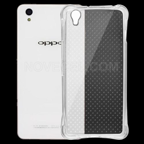 OPPO A30 / OnePlus X Shock-resistant Cushion TPU Protective Case(Transparent)