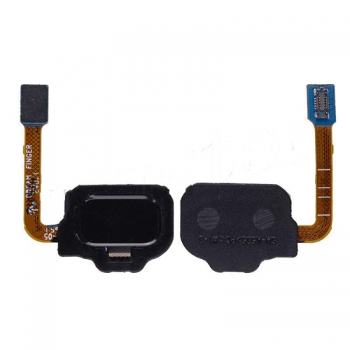 Home Button with Flex Cable, Connector and Fingerprint Scanner Sensor for Galaxy S8 G950 - Black
