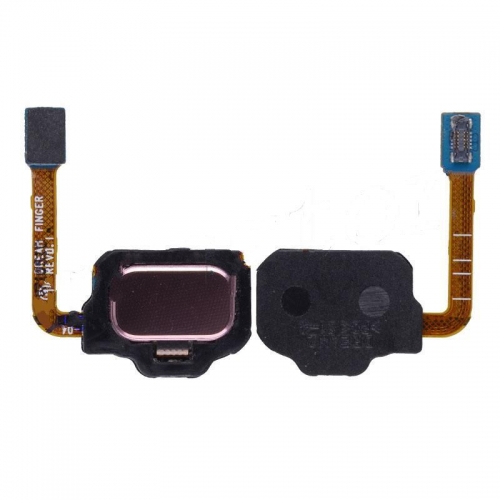 Home Button with Flex Cable, Connector and Fingerprint Scanner Sensor for Galaxy S8 G950 Light Pink